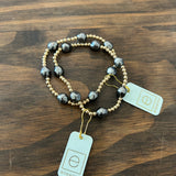 Enewton Dark Grey Pearl Bracelets