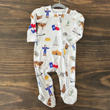 Angel Dear 2-Way Zipper Footie 6-9m