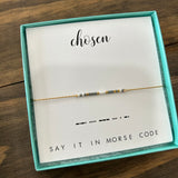 Dot & Dash Morse Code Bracelet
