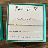 Dot & Dash Morse Code Bracelet