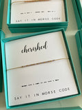Dot & Dash Morse Code Bracelet