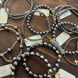 Enewton Dark Grey Pearl Bracelets