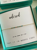 Dot & Dash Morse Code Bracelet