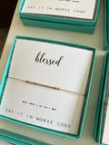 Dot & Dash Morse Code Bracelet