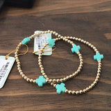 enewton Signature Cross Gold Bracelet