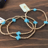enewton Signature Cross Gold Bracelet
