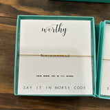 Dot & Dash Morse Code Bracelet