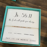 Dot & Dash Morse Code Bracelet