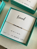 Dot & Dash Morse Code Bracelet