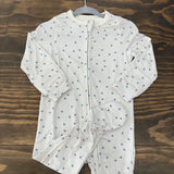 Copper Pearl Zip Up Footie 3-6m