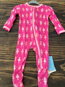 Kickee Pants Print Footie with Zipper 3-6m
