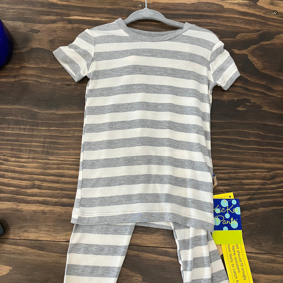Kickee Pants Print Short Sleeve Pajama Set with Pants - 3t