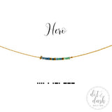Dot & Dash Morse Code Necklace