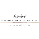 Dot & Dash Morse Code Necklace