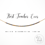 Dot & Dash Morse Code Necklace