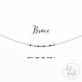 Dot & Dash Morse Code Necklace
