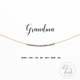 Dot & Dash Morse Code Necklace