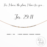 Dot & Dash Morse Code Necklace