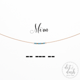 Dot & Dash Morse Code Necklace