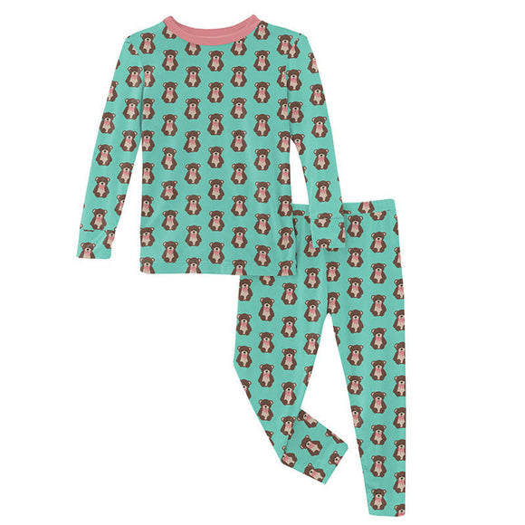 Kickee Pants Print Long Sleeve Pajama Set - 2t