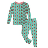 Kickee Pants Print Long Sleeve Pajama Set - 4t