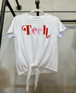 Tech Game On Front Knot Tee
