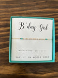 Dot & Dash Morse Code Bracelet