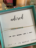 Dot & Dash Morse Code Bracelet