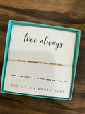 Dot & Dash Morse Code Bracelet