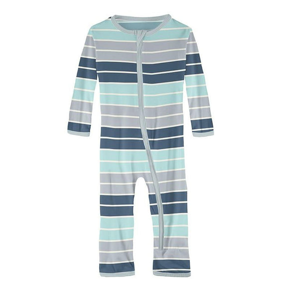 Kickee Pants Print Coverall with Zipper 9-12m