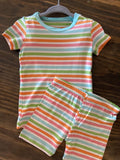 Kickee Pants Print Short Sleeve Pajama Set with Shorts - 18 to 24m