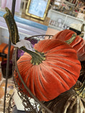 Handmade Small Velvet Pumpkin
