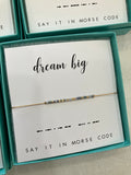 Dot & Dash Morse Code Bracelet