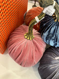 Handmade Small Velvet Pumpkin