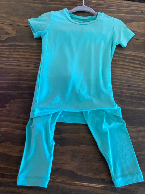 Kickee Pants Short Sleeve Pajama Set with Pants (2t)