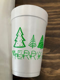 Holiday Foam Cup Set