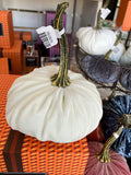 Handmade Small Velvet Pumpkin