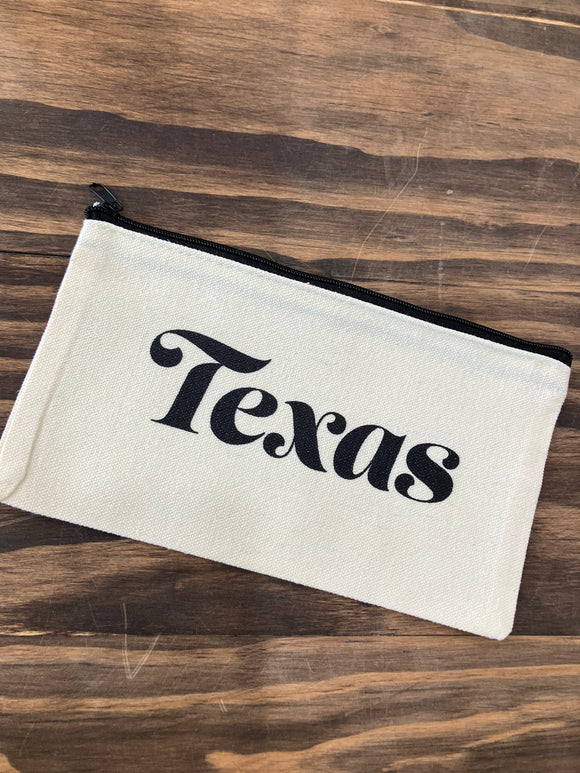 Texas Zipper Pouch