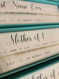 Dot & Dash Morse Code Necklace