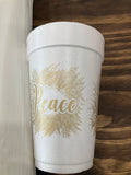 Holiday Foam Cup Set