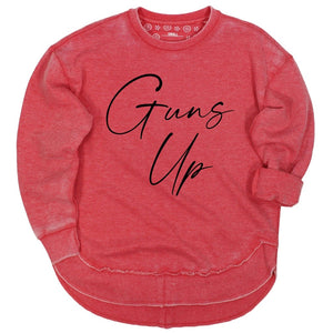 Guns Up Rally Cry Vintage Wash Pullover