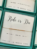 Dot & Dash Morse Code Bracelet