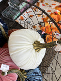 Handmade Large Velvet Pumpkin