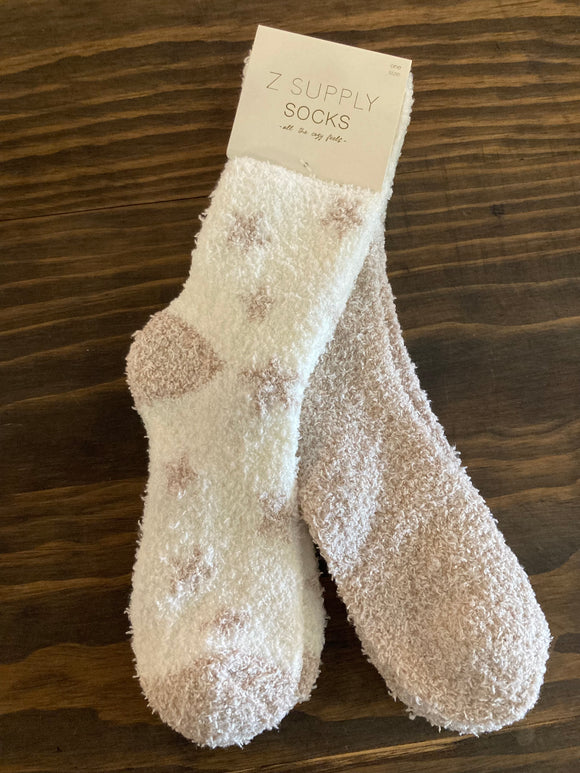 Z Lounge Plush Socks, 2 Pair
