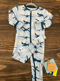 Kickee Pants Print Footie with Zipper 6-9m