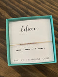 Dot & Dash Morse Code Bracelet