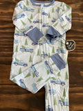 Sweet Bamboo Blue Vintage Truck Collection