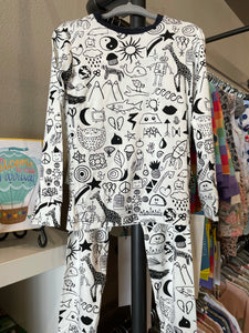 Kickee Pants Print Long Sleeve Pajama Set - 6t