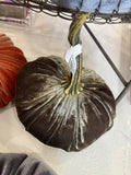 Handmade Small Velvet Pumpkin