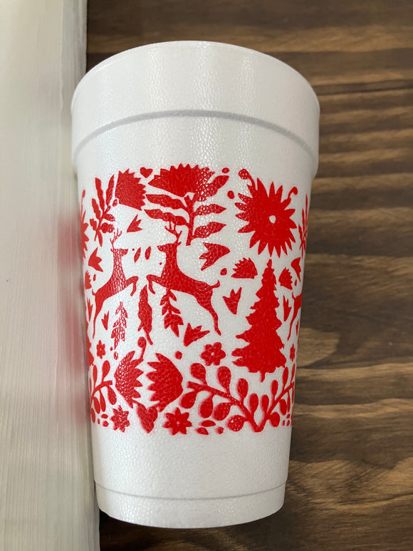 Holiday Foam Cup Set